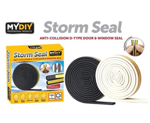 Rubber seal weather strip - 5m,