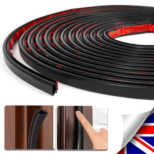 Black shape rubber - 6m, d-shape