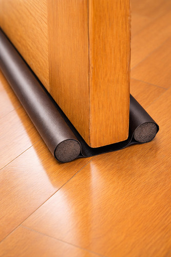 Double under door - under, draught