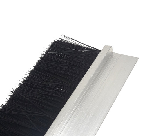 Aluminum door brush draught - aluminum,
